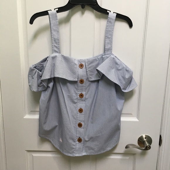 Anthropologie Maeve Canopy Cold-shoulder top, NWT - Picture 3 of 5